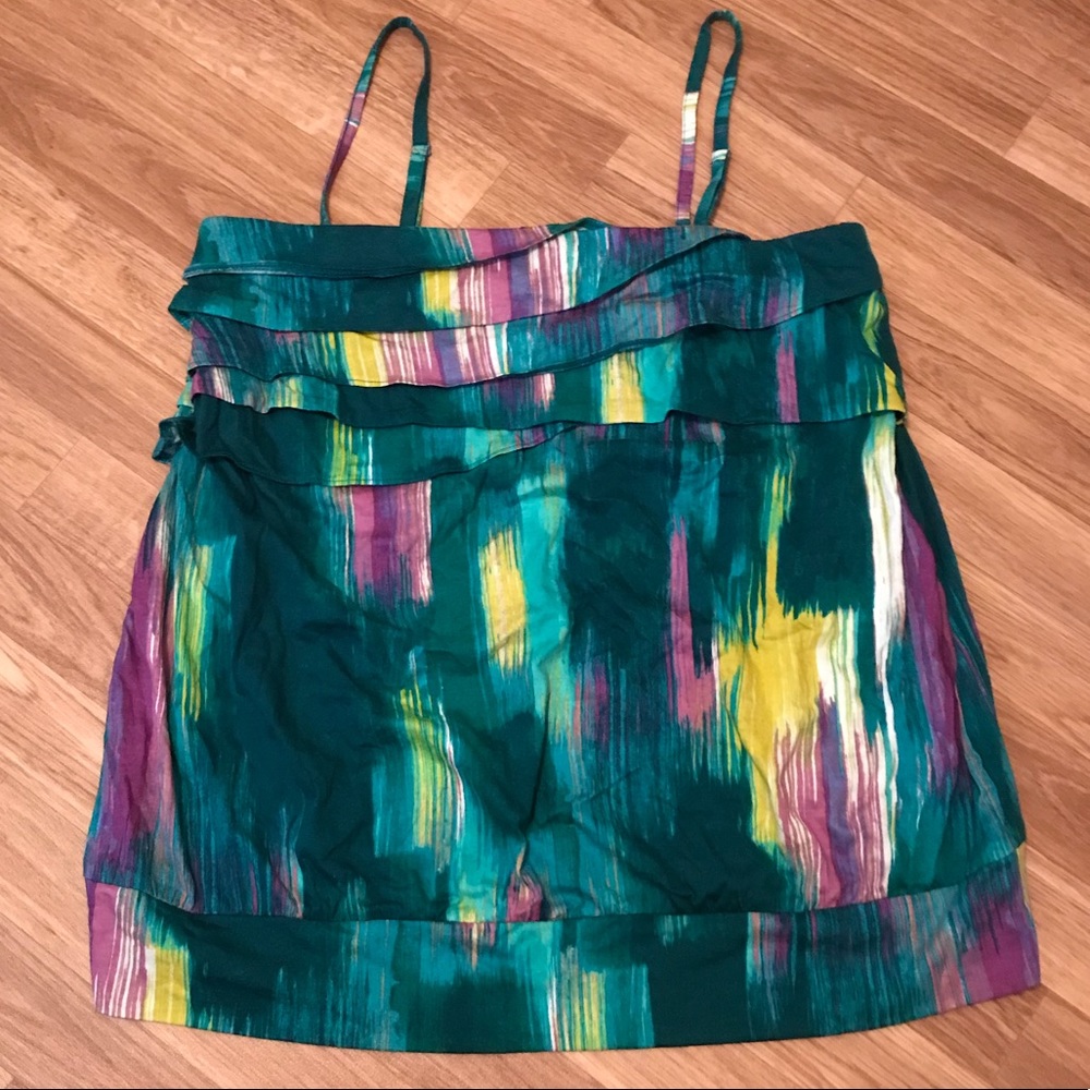 Size 16 Lane Bryant Spaghetti Strap Ruffle Top